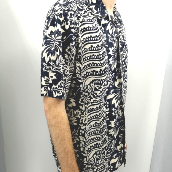 Polo by Ralph Lauren Floral Men's M Tropical Hawaiian Button Down Short Shirt - Picture 2 of 7